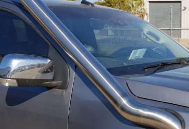 TAZZMAN Stainless Steel Snorkel BRUSHED STAINLESS to suit HOLDEN COLORADO RG ALL & TRAILBLAZER & COLORADO 7