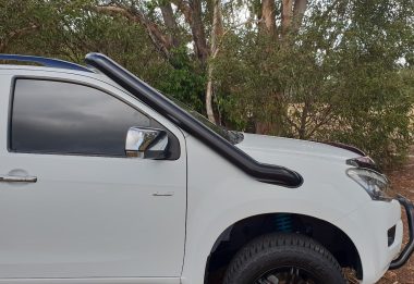 TAZZMAN Stainless Steel Snorkel BRUSHED STAINLESS to suit ISUZU D MAX 06/12 - 07/20 & MUX  06/12 - 2020