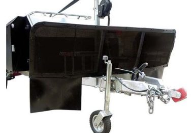 Camper Trailer Stone Shield W/ Mesh 3pce Black (1800mm X 500mm)