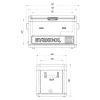 EVAKOOL 65L DOWN UNDER FRIDGE FREEZER