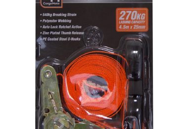 RATCHET STRAPS - 25MM X 4.5M