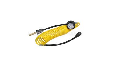 AIR HOSE COILED WITH GAUGE 6M