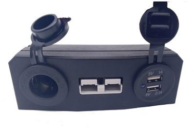 ANDERSON STYLE, 12V CIG SOCKET & DUAL USB CONNECTOR UNIT 50AMP