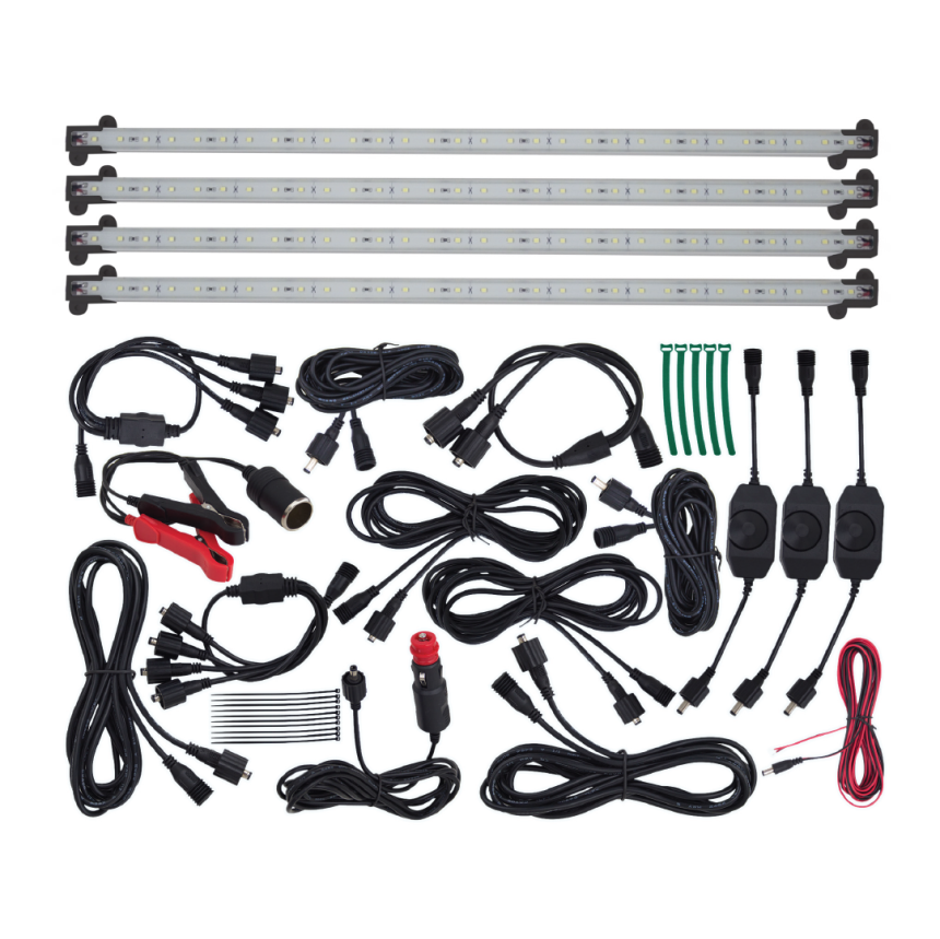 LED LIGHT BAR KIT 12V – WATERPROOF MAGNETIC CAMPING LIGHT SET - Explore ...