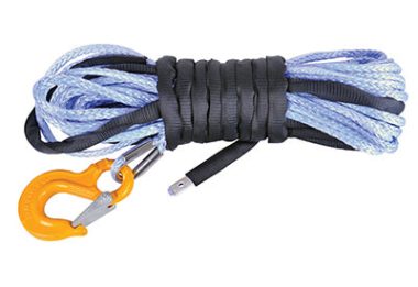 WINCH SYNTHETIC ROPE | DYNEEMA SYNTHETIC ROPE 9.5MM X 40M W/HOOK
