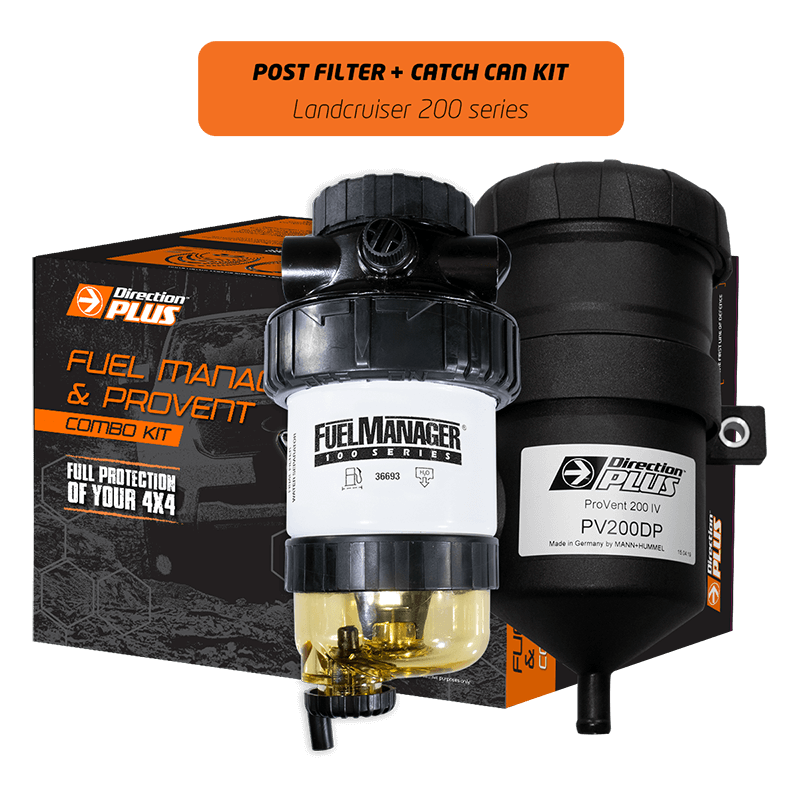 FUEL MANAGER POST-FILTER + CATCH CAN KIT LAND CRUISER 200 SERIES (PFPV614DPC)