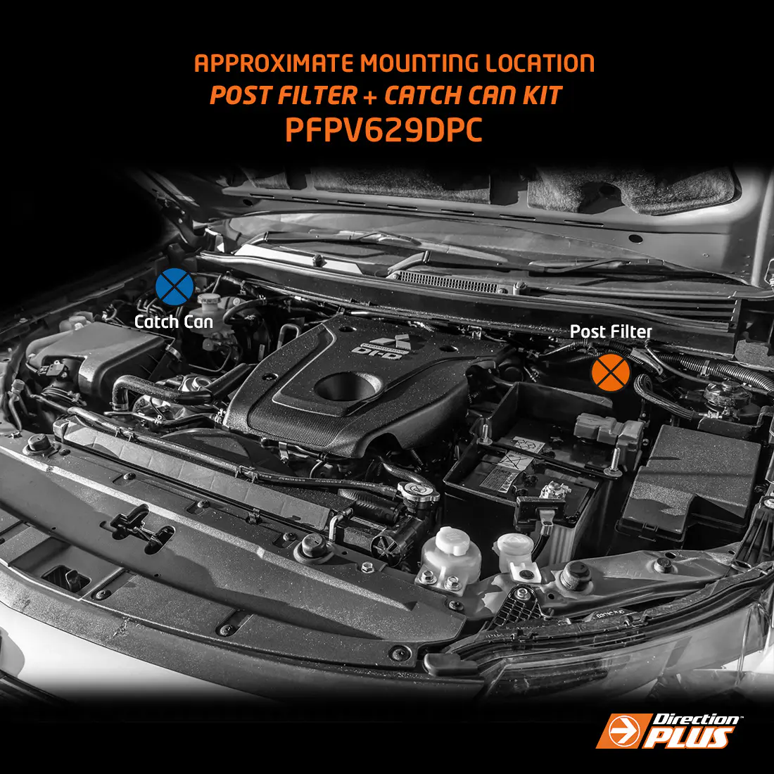 FUEL MANAGER POST-FILTER + CATCH CAN KIT TRITON AND PAJERO SPORT 2.4L (PFPV629DPC)