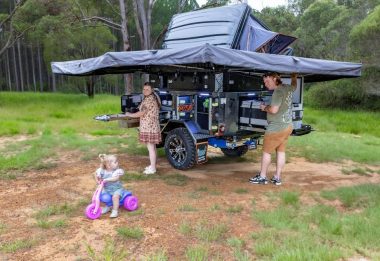AusTuff 270 Degree Batwing Awning with Built in Lights